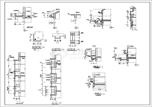 某小区1550平米6层砖混结构住宅楼平立剖面设计CAD图纸（含跃层）-图二