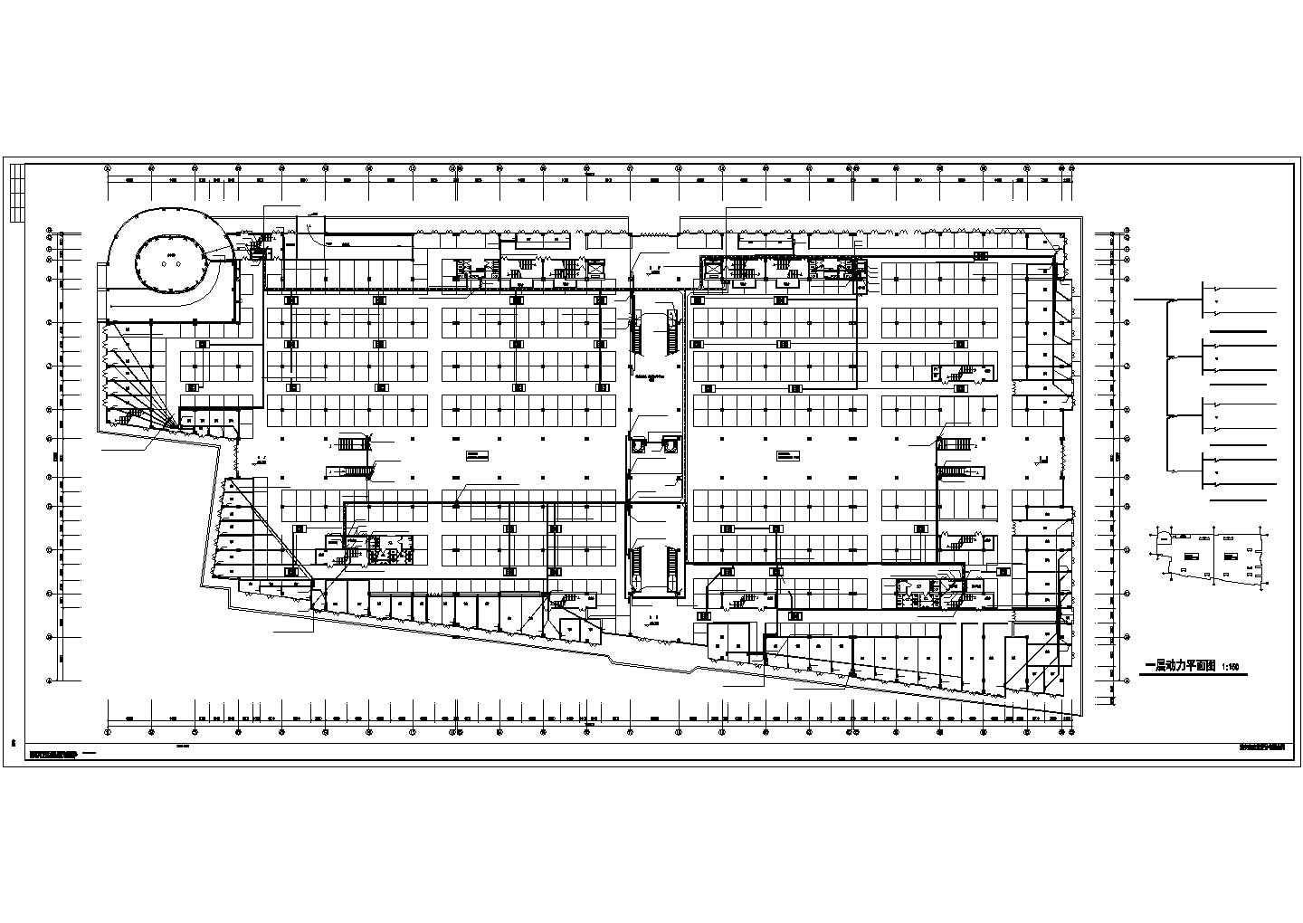 某市区著名商贸城CAD建筑设计施工图纸