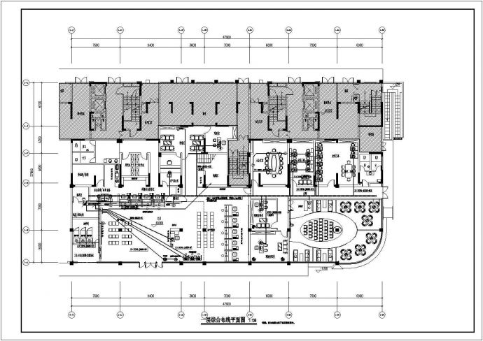 某市区银行装修室内CAD设计图纸_图1