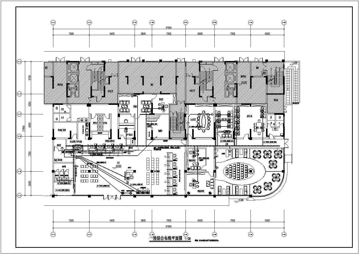 某市区银行装修室内CAD设计图纸