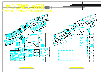 某市中心规划与设计cad施工图_图1