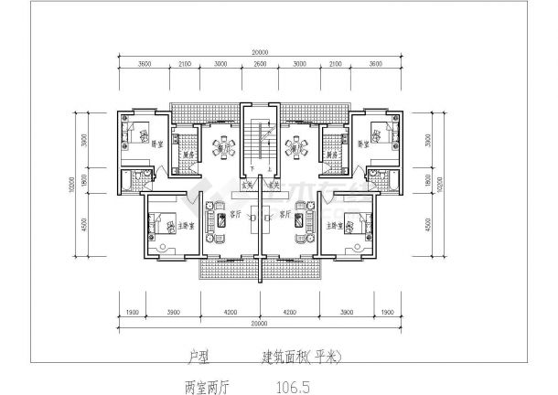 西安市高新区科教园小区总平面规划设计CAD图纸（含户型套）-图一