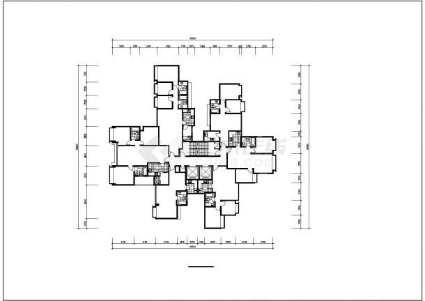 贵阳市某现代化小区95-135平米热门户型设计CAD图纸（6张）-图二