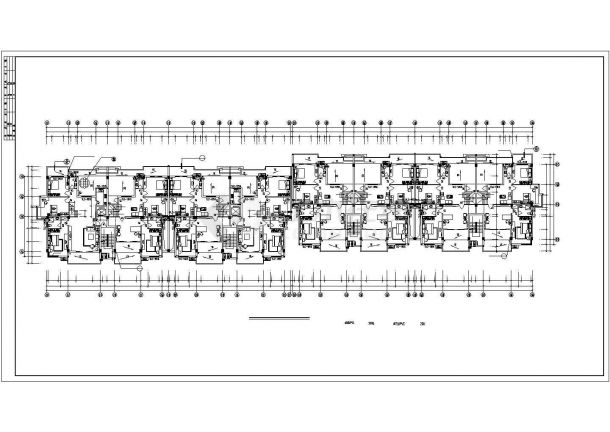 南通市某小区3400平米6层框混住宅楼建筑设计CAD图纸（含阁楼和车库层）-图二