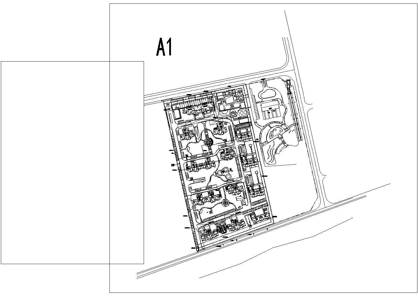 某高级小区路灯CAD景观设计规划图纸