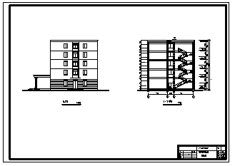 某市郊区五层办公楼全套建筑施工cad图(含计算书，结构图)_图1