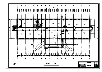 某市郊区五层办公楼全套建筑施工cad图(含计算书，结构图)-图二
