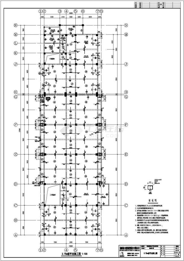 浏阳教学楼全部图纸六层独立基础框架结构图，含效果图-图二