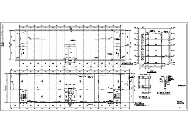 广州地区地上四层框架结构教学楼建筑施工图-图二