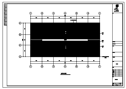 屋盖设计_某单层钢结构屋盖结构施工cad图纸-图一