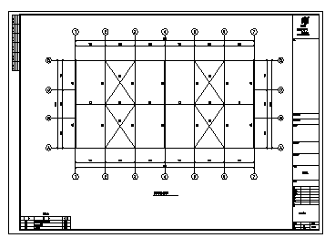 屋盖设计_某单层钢结构屋盖结构施工cad图纸-图二