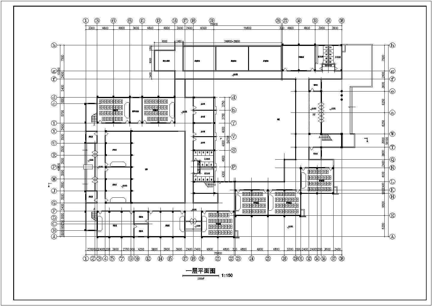 某中学教学楼建筑方案图