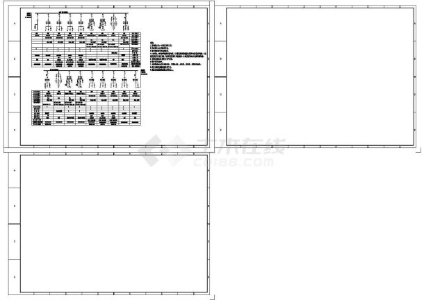 【最新】某玻璃厂10KV配电设计方案CAD图纸-图一