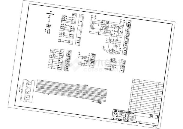 【最新】某建筑供电保护外线设计方案CAD图纸-图一