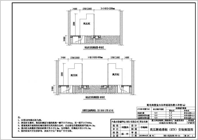 【最新】某厂房10kv配电工程设计方案CAD图纸_图1