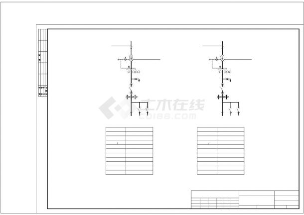 建筑物高压配电室电施图CAD图纸设计-图二
