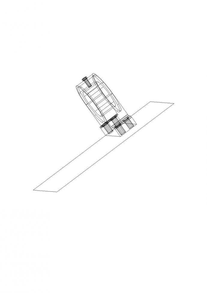 某轴承类轴承支座CAD构造节点平面图_图1