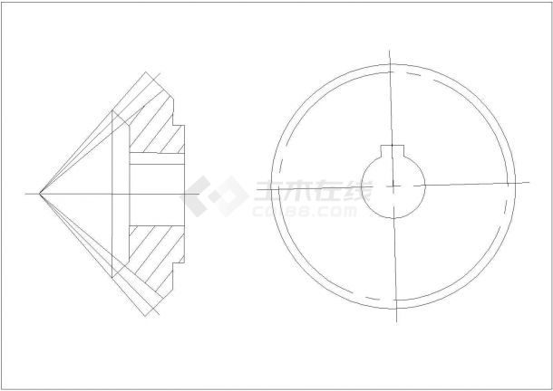 某齿轮类锥齿轮CAD全套完整节点图-图一