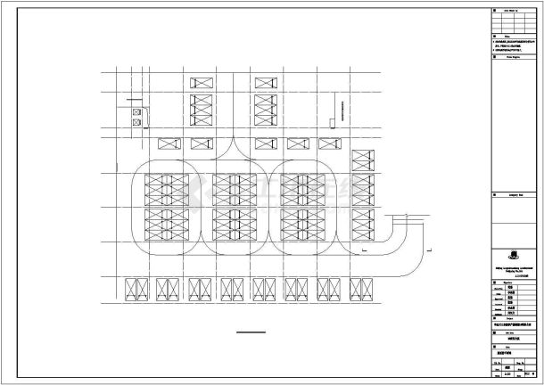 某多层框混酒店设计cad建筑方案图-图一