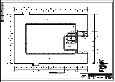某六层框架结构商业办公楼结构施工cad图(含计算书、施工组织设计、建筑图，结构图)-图一