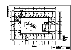 某六层框架结构商业办公楼结构施工cad图(含计算书、施工组织设计、建筑图，结构图)-图二