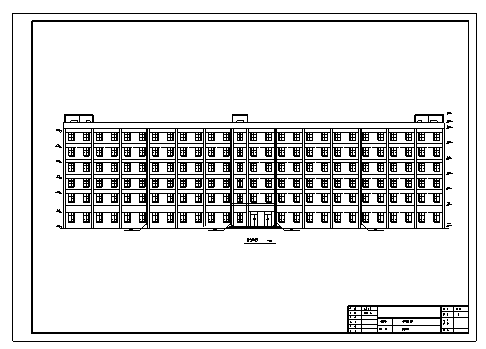 7000平米某市六层综合办公楼全套施工cad图(含计算书，建筑图，结构图)-图一