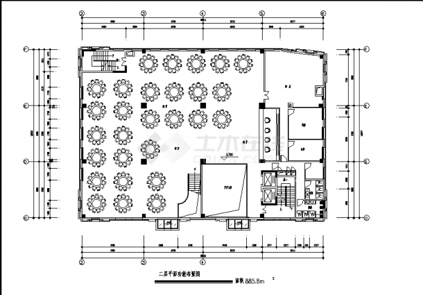 广州某五星级酒店综合楼建筑设计施工cad图纸（含说明）-图二