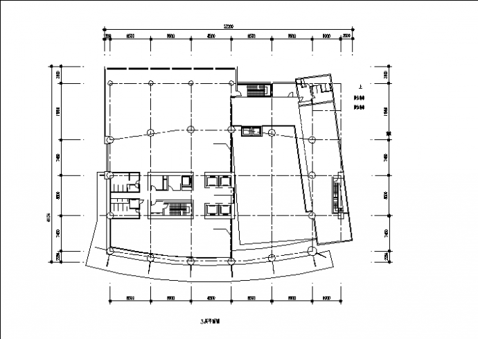 某高档酒店办公楼建筑设计施工cad图纸（含说明）_图1
