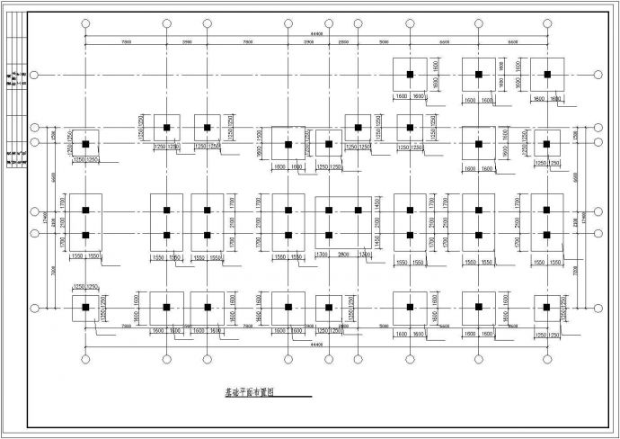 芜湖市某建筑公司5900平米6层框架办公楼结构设计CAD图纸_图1