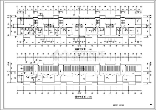 苏州市太平家园小区4层砖混结构组合式住宅楼建筑设计CAD图纸（含阁楼）-图一