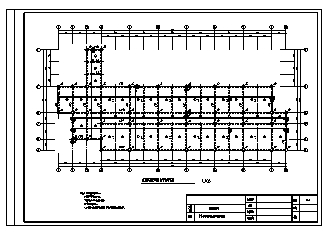 某5层框架结构高校教学楼结构施工cad图(含计算书，毕业设计)-图一