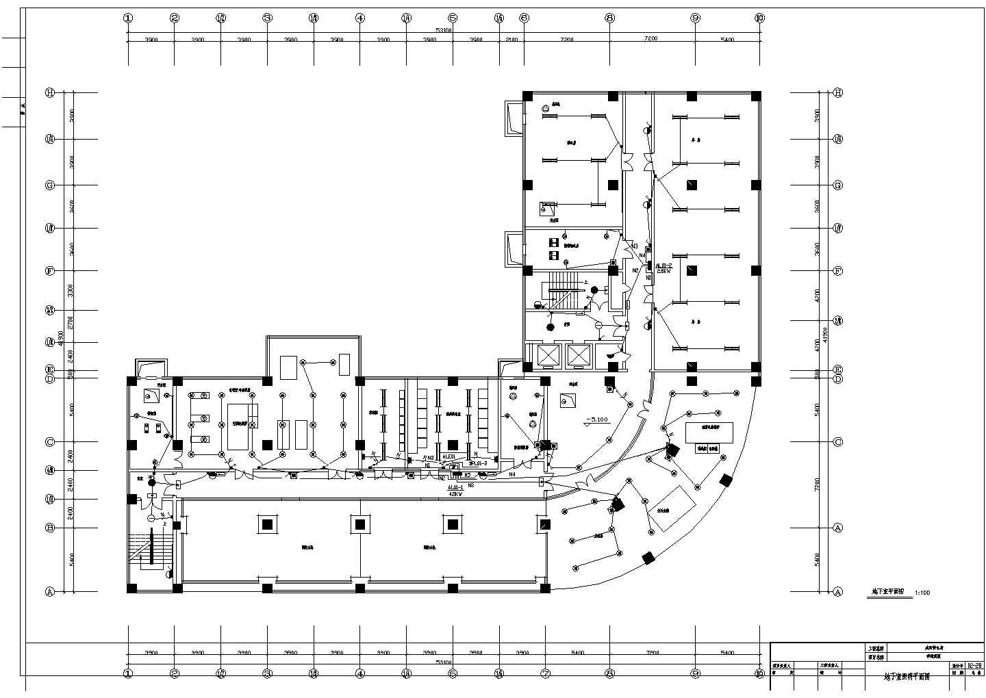 大厦电气设计图CAD图纸