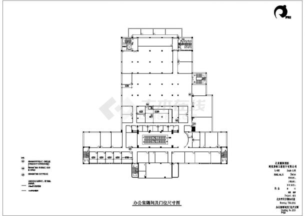 电器商场办公楼平面图CAD图纸-图二