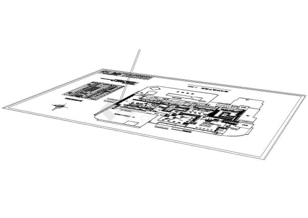 杭州涌金广场花园全套施工图-施01-绿化种植图-图一