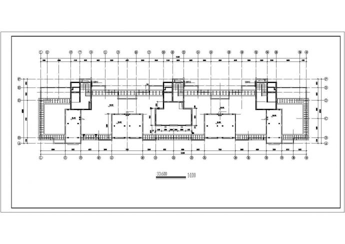 某小区7600平米左右11层框架结构住宅楼建筑设计CAD图纸_图1