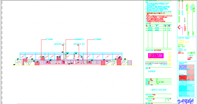 某围墙栏杆CAD施工全套详细设计图纸_图1
