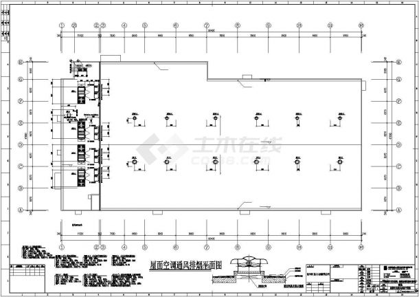 天津商场整体钢结构详细建筑施工图-图一