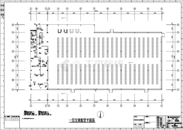 天津商场整体钢结构详细建筑施工图-图二