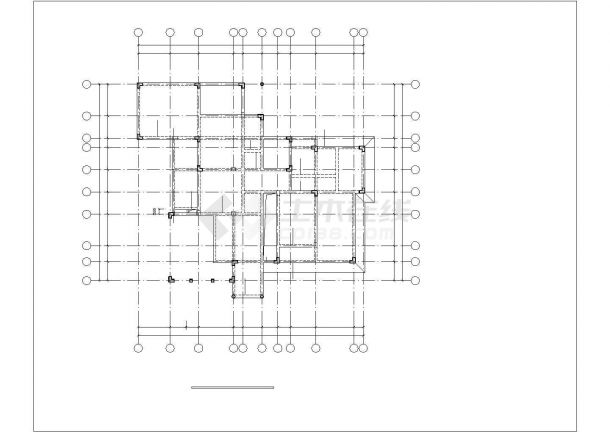 上海某小区380平米双层砖混结构独栋别墅全套结构设计CAD图纸-图一