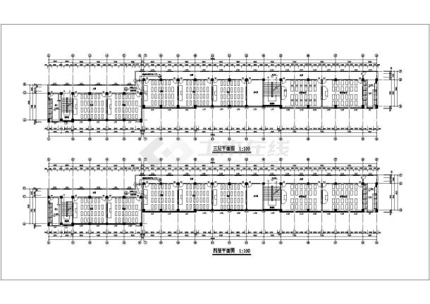 某初中教学楼建筑设计施工图-图二