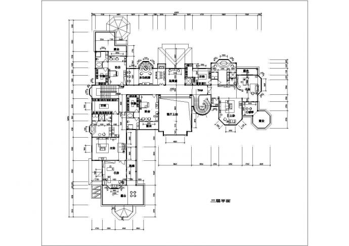 豪华居民楼建筑平面设计CAD套图_图1