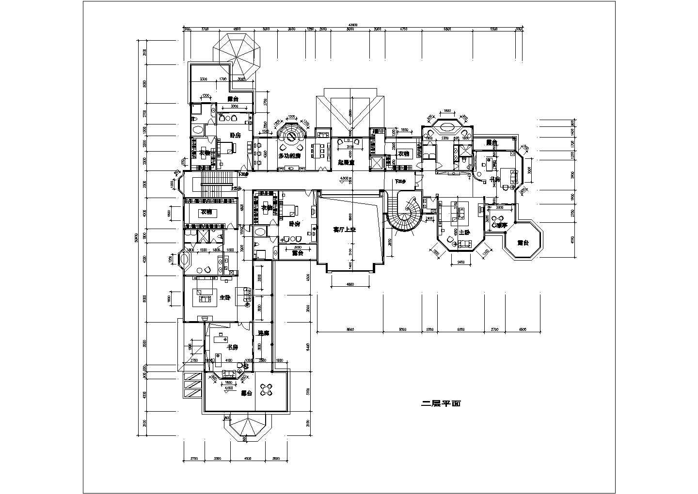 豪华居民楼建筑平面设计CAD套图
