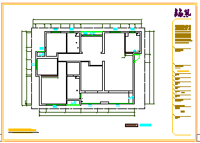 中式-四室两厅家装设计cad施工图-图二