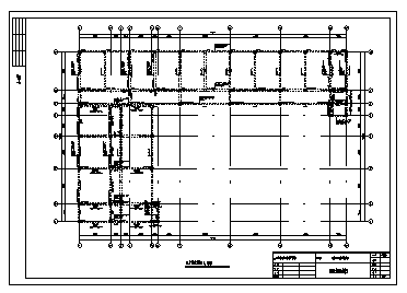 某县城四层现浇混凝土结构中学教学楼结构施工cad图(含计算书，建筑图)-图二