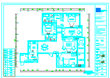 美式-四室两厅295㎡-雅居装修设计cad施工图