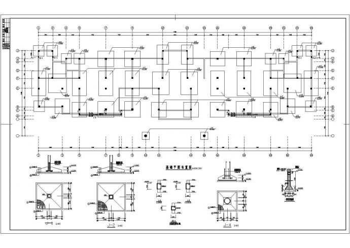 烟台市某工厂5千平米左右5层框混结构办公综合楼结构设计CAD图纸_图1