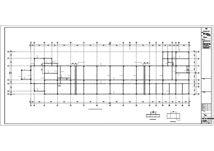 南通某船舶公司5750平米四层框架结构办公楼结构设计CAD图纸_图1