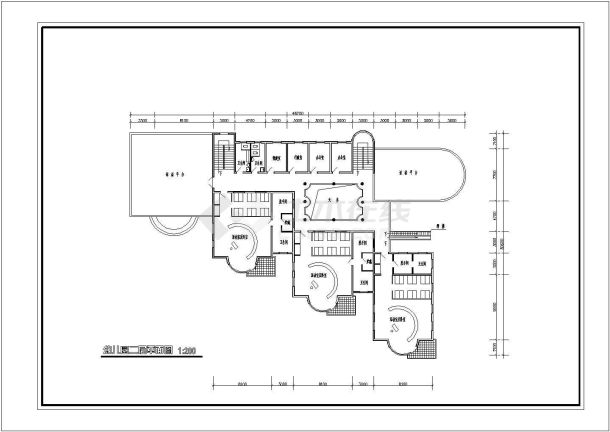 欧式风格幼儿园建筑施工图-图一