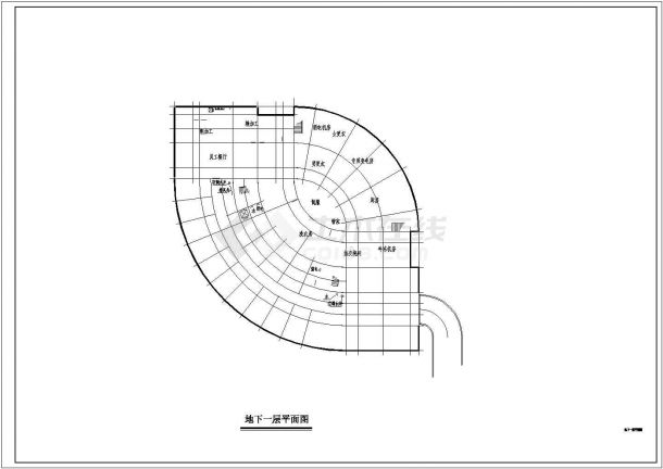 大学星级会馆建筑方案CAD图-图一