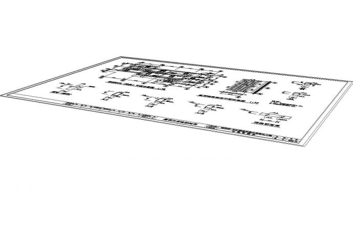 新疆华春文化广场投标方案-建施09-管理房屋顶及花格结构_图1